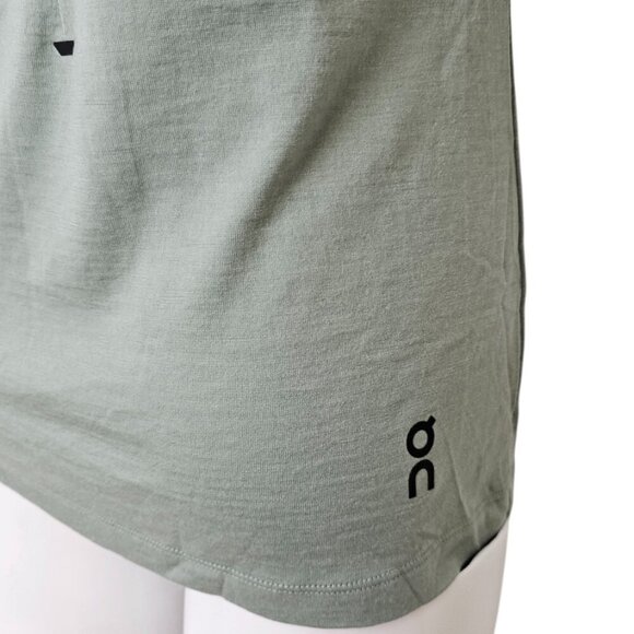 ON Running Womens Merino T-Shirt, Green, Short Sleeve, Wool, Crew Neck, Size S - Picture 5 of 9